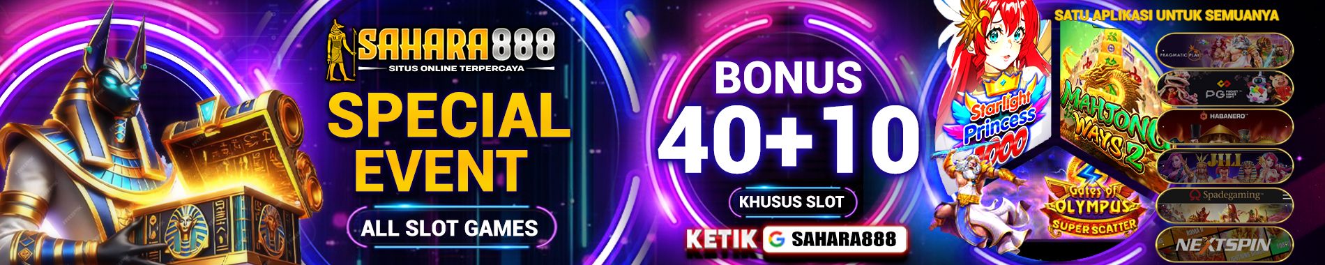 EVENT PROMO SAHARA888 40+10